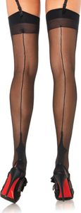 Leg Avenue Contrast Cuban Heel Stockings One Size