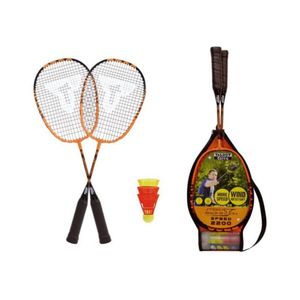 Badminton Set SPEED 2200 im 3/4 Bag black/orange,