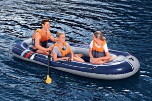 Bestway® Hydro-Force™ Schlauchboot-Set für 3 Erwachsene + Kind Treck X3 307 x 126 x 39 cm
