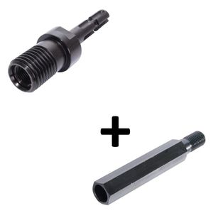 1 1/4 Zoll Verlängerung Länge - 200 mm + Adapter  1 1/4" auf SDS MAX