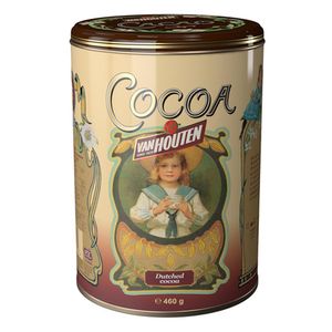 Van Houten - Kakao Pulver in gelber Vintage Dose - 460g