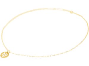 Gemshine - Damen - Halskette - Anhänger - 925 Silber - Vergoldet - ENGEL - 1,2 cm