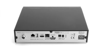 Xoro HRK 7672 HDD DVB-C HD Kabelreceiver (HDTV TWIN Tuner, HDMI, USB PVR Ready, S/PDIF opt., MiniSCART, ohne SATA Festplatte im FP-Schacht, 12V) schwarz,