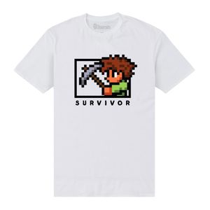 Terraria - Tričko "Survivor" pro muže/dámy Unisex PN451 (3XL) (Bílá)