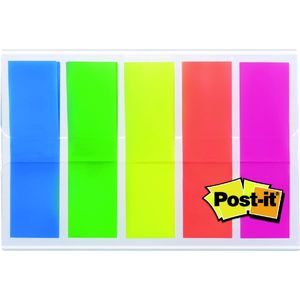 Post-it Haftmarker Index 11,9 x 43,2 mm 5-farbig 5 x 20 Streifen