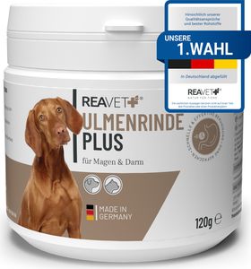 REAVET Ulmenrinde Plus stark schleimend ohne Aufkochen für Hunde & Katzen 120g - Naturrein in , Verdauung, Darmflora, Magen, Slippery Elm Bark