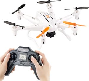 Simulus Drohne (1280 x 720, mit 720p- HD- Kamera Profi-Hexacopter GH-6.cam, mit 360°-Flips LED-Orientierung, LCD-Fernbedienung, 7 Min Flugzeit)