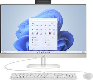 HP 27-cr0402ng - All-in-One (Komplettlösung) - Core i5 1335U - RAM 16 GB - SSD 1 TB - NVMe - Intel Iris Xe Grafikkarte - 1GbE, Wi-Fi 6, Bluetooth 5.3 - WLAN: 802.11a/b/g/n/ac/ax, Bluetooth 5.3 - Win 11 Home - Monitor: LED 68.6 cm (27")