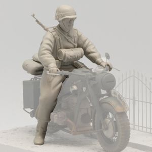 Torro 1:16 Figurenbausatz Figur Deutscher Motorrad Soldat 1