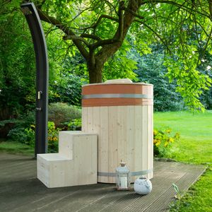 HOME DELUXE - Cold Tub / Badefass (180cm) ARUM - aus nordischer Fichte, Eispool