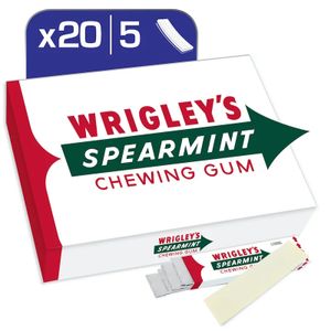 Wrigley's Spearmint Kaugummi Multipack - 20 x 5 Streifen