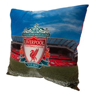 Liverpool FC - Stadium - Plyšový vankúš TA8040 (jedna veľkosť) (červená/nebesky modrá/zelená)