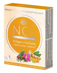 Naturprodukt | doplňky stravy | sirupy z ovoce a bylin NCE kolagen + kurkuma + šípková růže + vit. C 30 cps