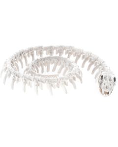 Weißes Schlangen Skelett - 20 cm | Halloween Dekoration