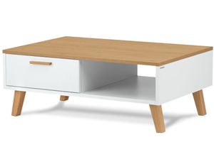 Konsimo Konferenztische mit Schubladen "FRISK", Weiß, Spanplatte, Scandinavian, 90x35x62cm