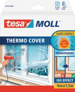 tesa MOLL Thermo Cover Fensterisolierfolie 1,7 m x 1,5 m durchsichtig