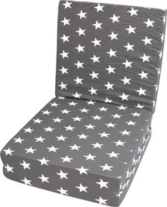 Faltmatratze Salsa 190 x 65 cm grau mit Sternenmotiv Matratze Gästebett