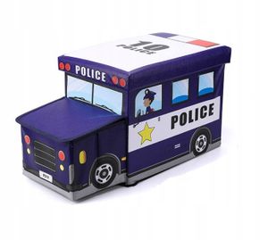 Polizeiauto..Sitzbank und Stauraum zugleich