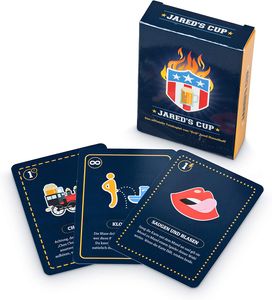 Trinkspiel Evil Jared's Cup | Partyspaß | Festival Zubehör | Kartenspiel Set | Party-Spiel | Party-Kartenspiel | 100% wasserfeste Spielkarten aus flexiblem Polymer