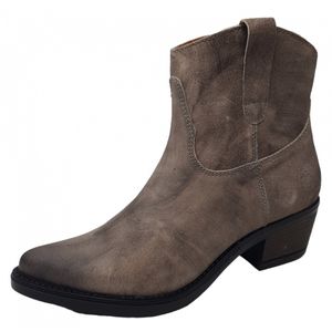 Apple of Eden Oiled Suede Damenschuhe Stiefel Western Stiefelette Braun, Schuhgröße:36 EU