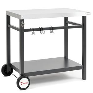 Grilovací vozík BBQ-Toro 85x50x81 cm | Bočný stolík na grilovanie na kolieskach