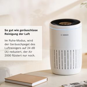 2000 Luftreiniger für bis zu 37,5 m² entfernt effizient Verschmutzungen mit HEPA Filter, Smart Sensor, Ruhe-Modus - Allergiker-geeignet