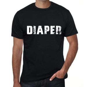 Herren Grafik T-Shirt Windel – Diaper – Öko-Verantwortlich Vintage Jahrgang Kurzarm Lustige Druck Geburtstag Geschenk Mann