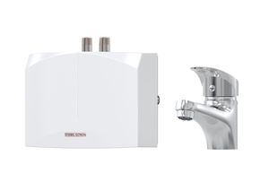 STIEBEL ELTRON hydraulischer Mini-Durchlauferhitzer DNM 3 + MAE-W mit Einhebelmischer fürs Handwaschbecken, 3,5 kW, mit Stecker, drucklos, 205970