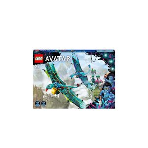 LEGO 75572 Avatar Jake und Neytiris erster Flug auf einem Banshee, Pandora Film Set mit Banshees, Minifiguren und im Dunkeln leuchtenden Elementen