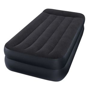 Intex 64122 Pillow Rest Raised Single Luftbett mit integrierter Luftpumpe , 99 x 191 x 42 cm
