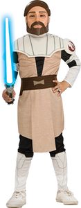 Kostium dziecięcy Obi Wan-Kenobi z serii Clone Wars, kolorowy