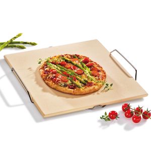 KÜCHENPROFI Kameň na pizzu so stojanom 38x33,5x1cm