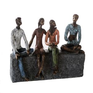Casablanca by Gilde Dekofigur Skulptur Network bronce, bunt H. 21 cm,79459