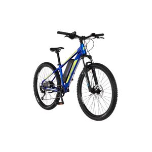 FISCHER E-Bike Pedelec Mountainbike MONTIS 2.1 Junior, Rahmenhöhe 38 cm, 27,5 Zoll, Akku 422 Wh, Hinterradmotor, Kettenschaltung, LED Display, blau
