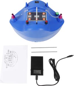 Elektryczna pompka do balonów, moc 1200 W, szybkie nadmuchiwanie, niebieska