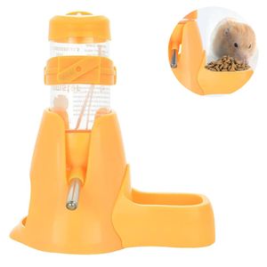 Hamster-Wasserflasche,automatische Trinkflasche für kleine Haustiere mit Futterbehälter-Basis,Hütte,hängende Wasserflaschen(Gelb) Hamster-Wasserflasche,automatische Trinkflasche für kleine Haustiere mit Futterbehälter-Basis,Hütte,hängende Wasserflaschen(Gelb)