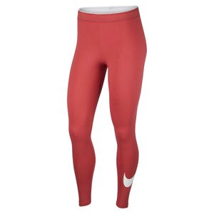 Nike Leggings Damen lang, Farbe:Rot, Größe:S