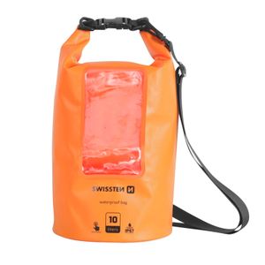 Wasserdichte Tasche 10L Handytasche Touchscreen Schultergurt Swissten Orange