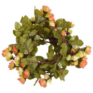 vidaXL Weihnachtskränze Blumen 6 Stk. Sonnenuntargang 215 cm