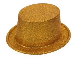 Zylinder Hut  für Karneval , Variante wählen:Glitzer gold