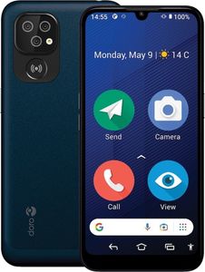 Doro 8200, 15,5 cm (6.1"), 4 GB, 64 GB, 16 MP, Android 12, Schwarz