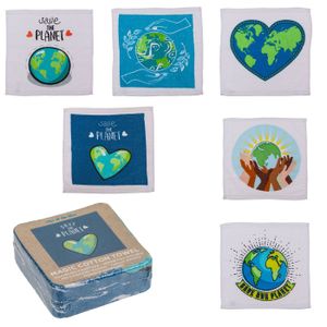 Magisches Baumwoll-Handtuch 6er-SET Save the Planet