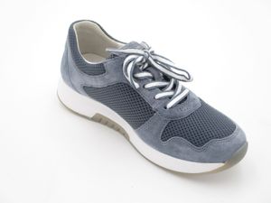 Gabor Comfort Sneaker Low - Blau Leder Größe: 37 Normal