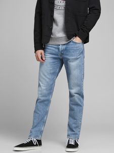 JACK JONES Jeans Men Cotton Blue GR61064 - Velikost: W32_L32