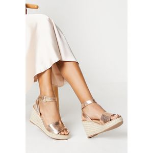 Dorothy Perkins - Damen Keilabsatz "Rebekah" DP2501 (40 EU) (Roségold) Dorothy Perkins - Damen Keilabsatz "Rebekah" DP2501 (40 EU) (Roségold)