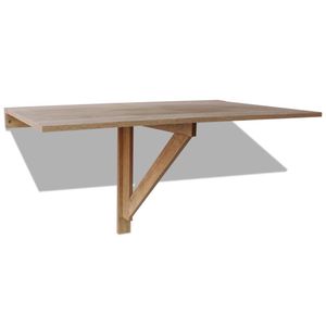 vidaXL Nástenný rozkladací stôl Dub 100x60 cm
