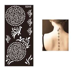 Henna Tattoo Schablone Airbrush Stencil Blume Ornamente
