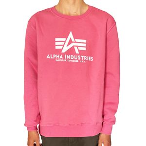 Alpha Industries Herren Sweater Basic Logo coral red XL