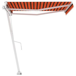 vidaXL Standmarkise Automatisch 350x250 cm Orange/Braun