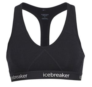 Icebreaker Sprite Racerback Bra Woman Black / Black M